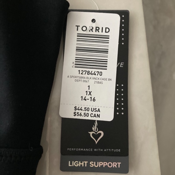 NWT Torrid Active Light Support Low Impact Sports bra - Picture 9 of 11